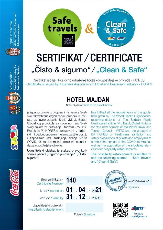 Hotel Majdan Bělehrad Exteriér fotografie